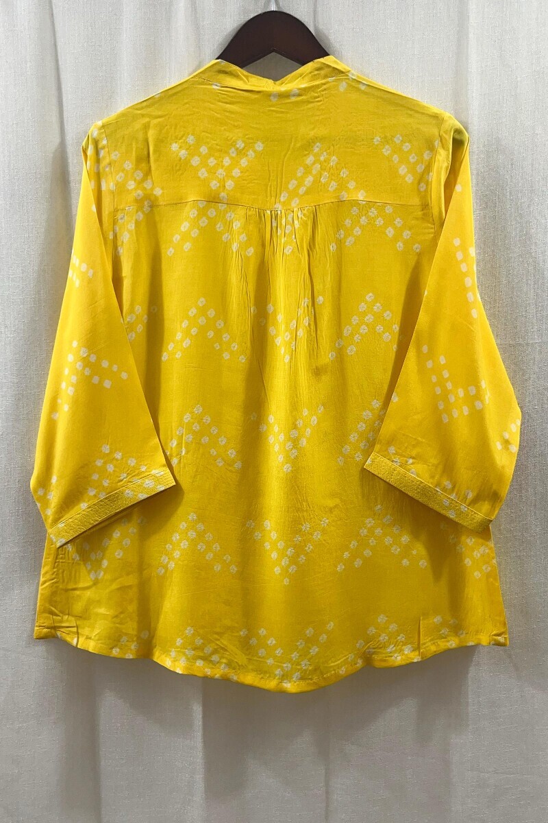 Bandhani Handcrafted Modal Top