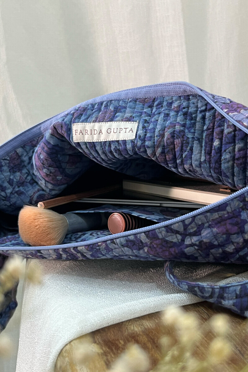 Akola Hand Block-Printed Cotton Duffel Bag