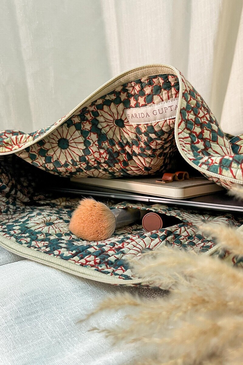 Bagru Hand Block-Printed Cotton Duffel Bag