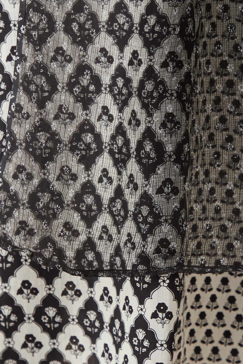 Blue Hand Printed Kota Dupatta