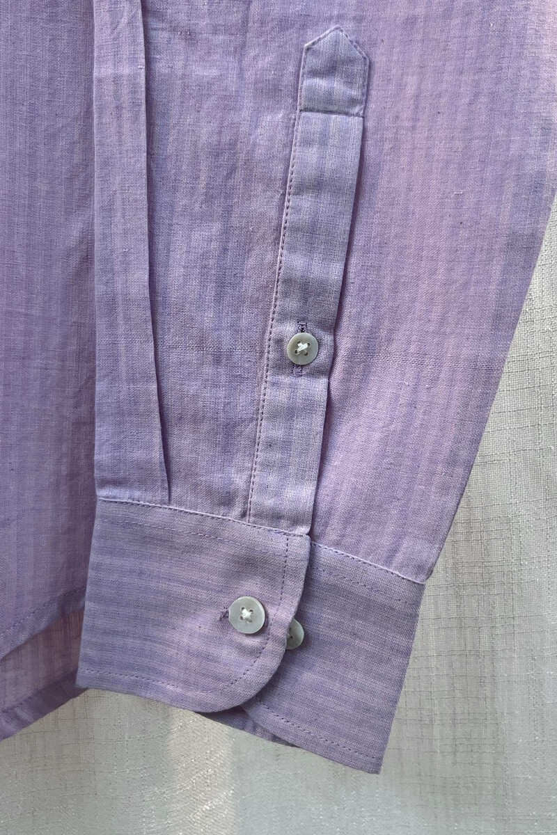 FG Specials: 1 Of 1- Men's Purple Handcrafted Cotton Shirt