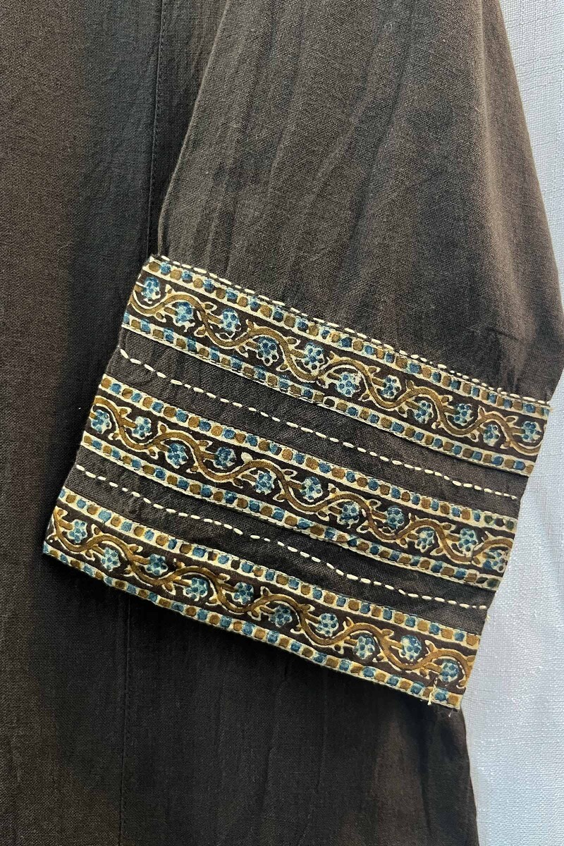FG Specials: 1 of 1- Brown Handcrafted Handloom Kurta