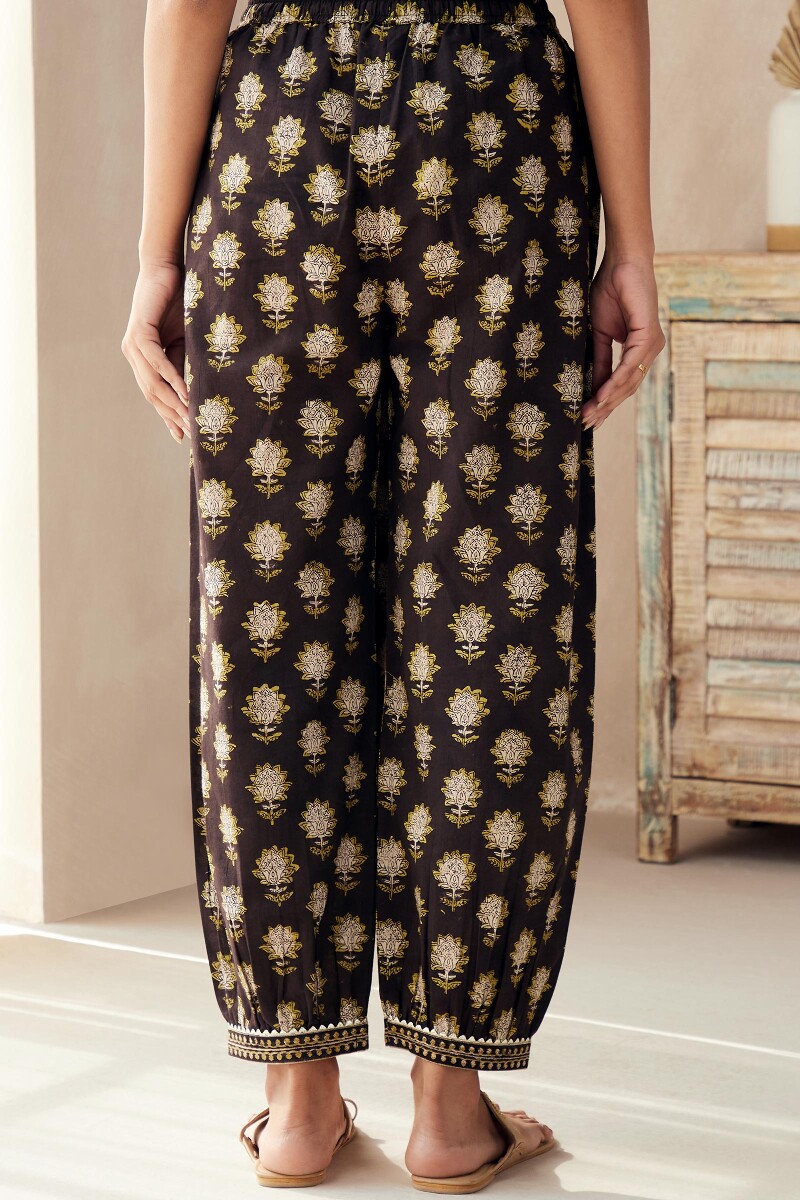 Bagru Hand Block-Printed Cotton Izhaar Pants
