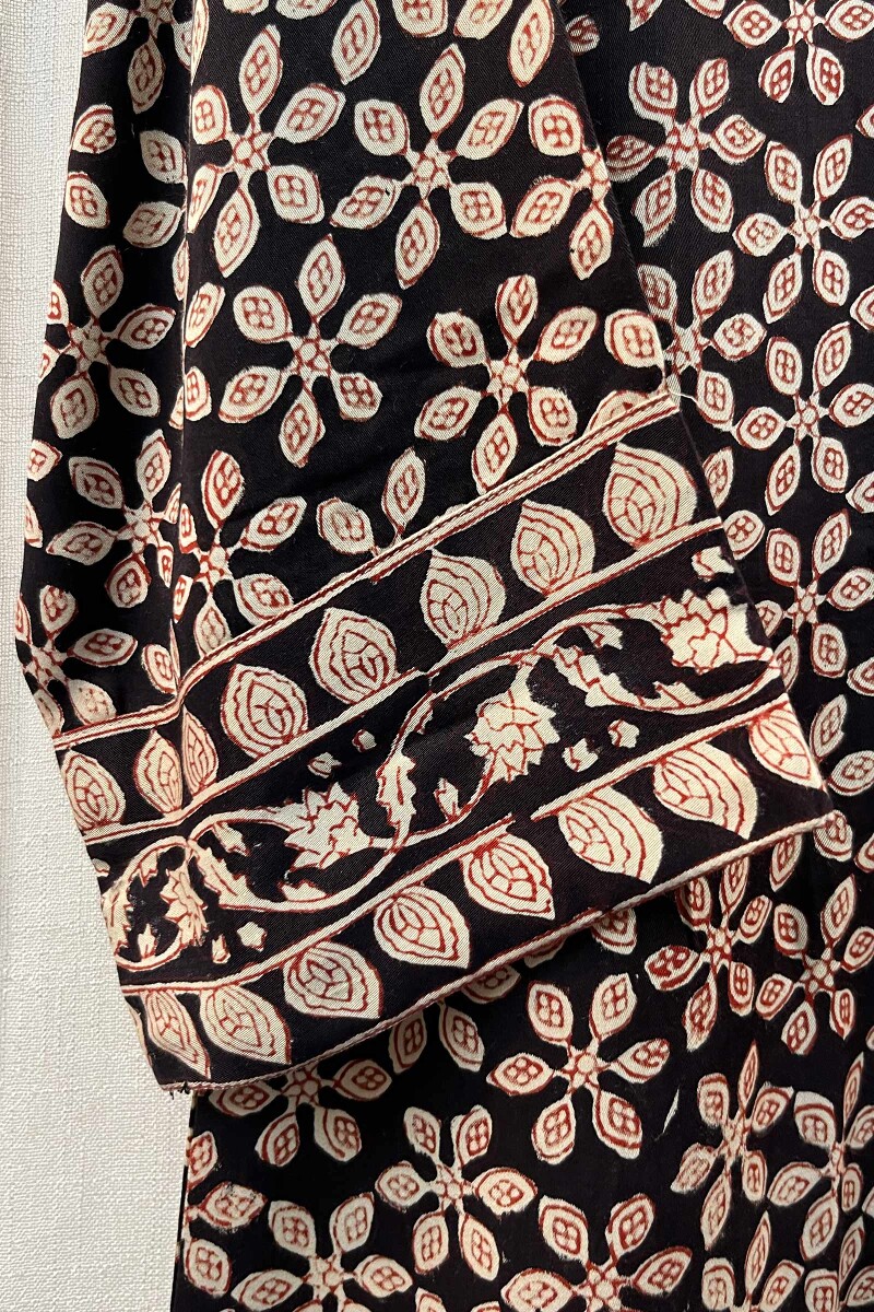 FG Specials: 1 of 1- Black Hand Block-Printed Viscose Top