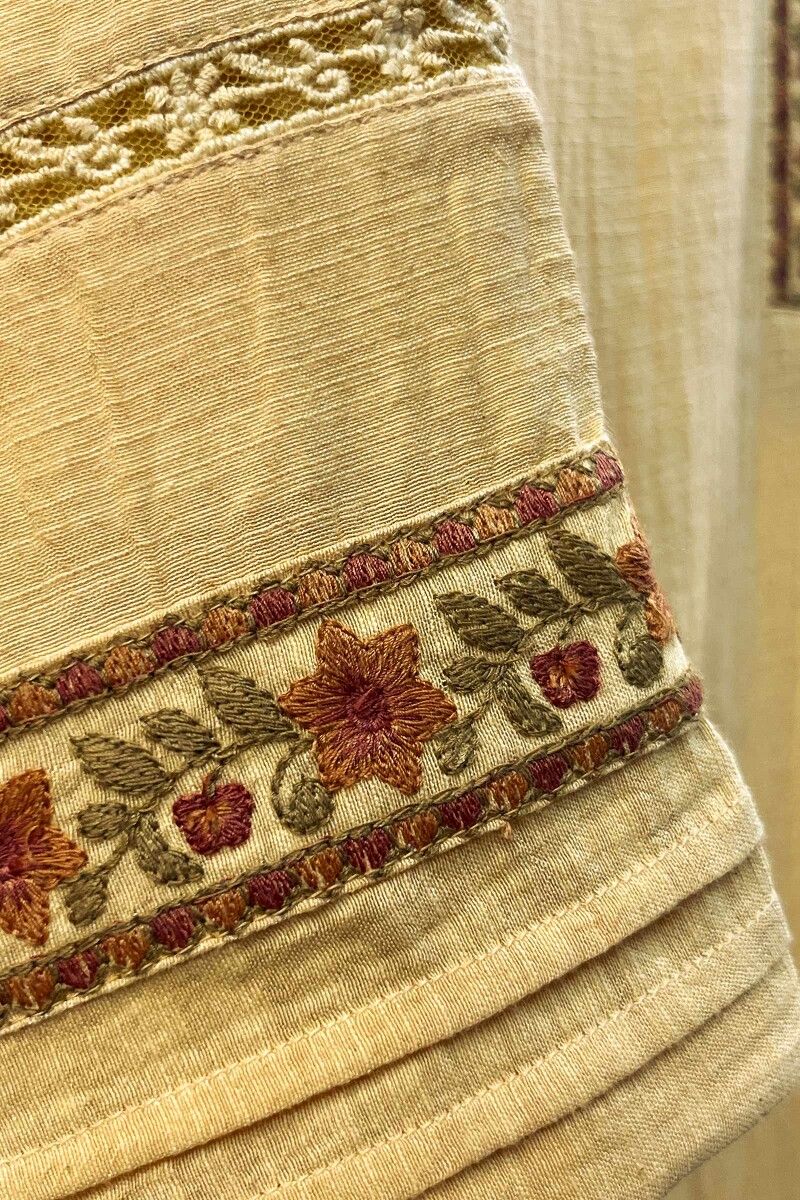 FG Specials: 1 Of 1- Yellow Handcrafted Rayon Slub Kurta and Pants