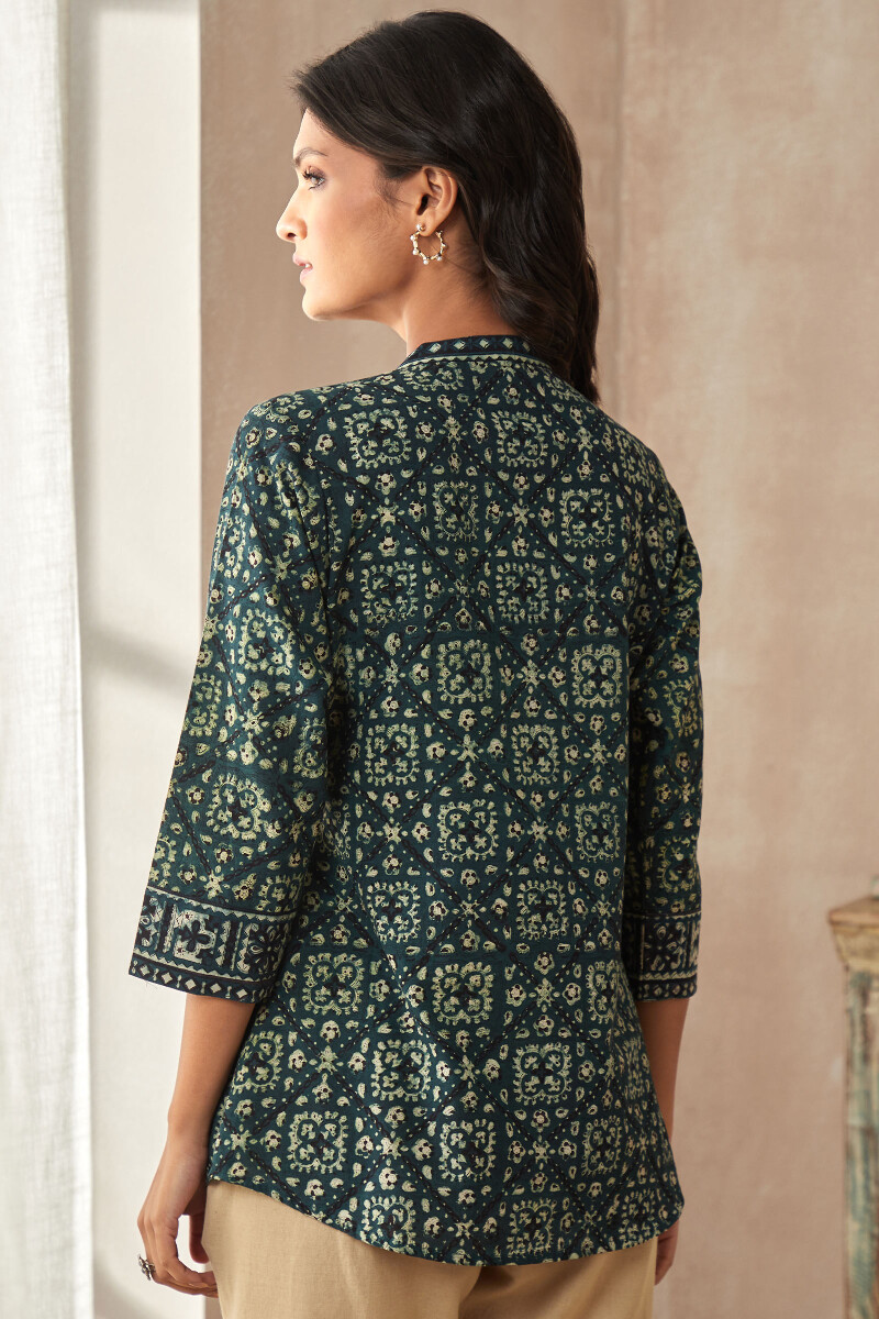 Bagru Hand Block-Printed Cotton Top