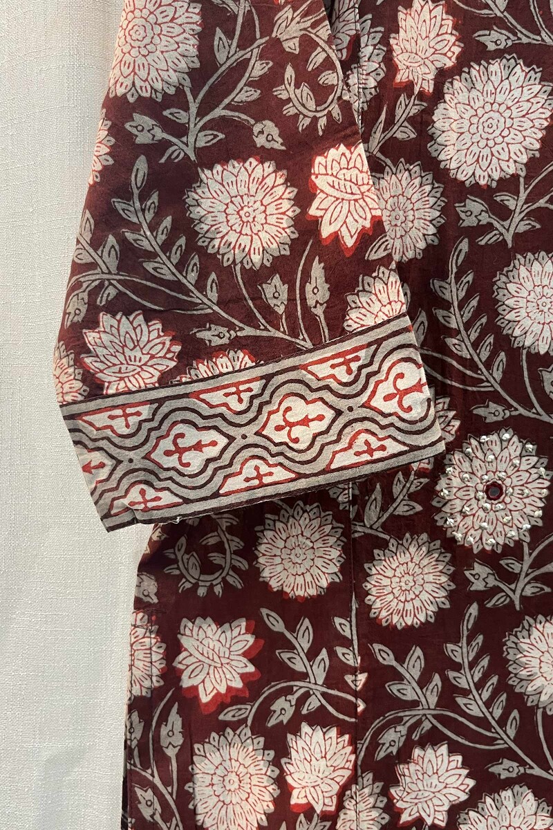 FG Specials: 1 of 1- Bagru Hand Block-Printed Straight Cotton Kurta