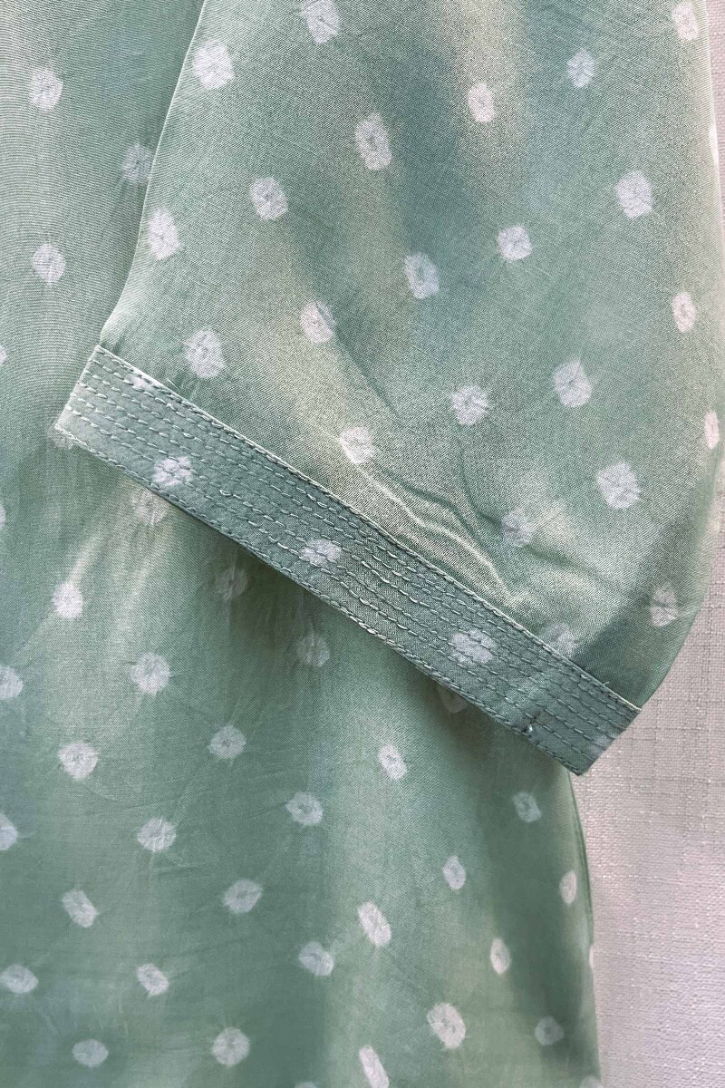 Blue Bandhani Top