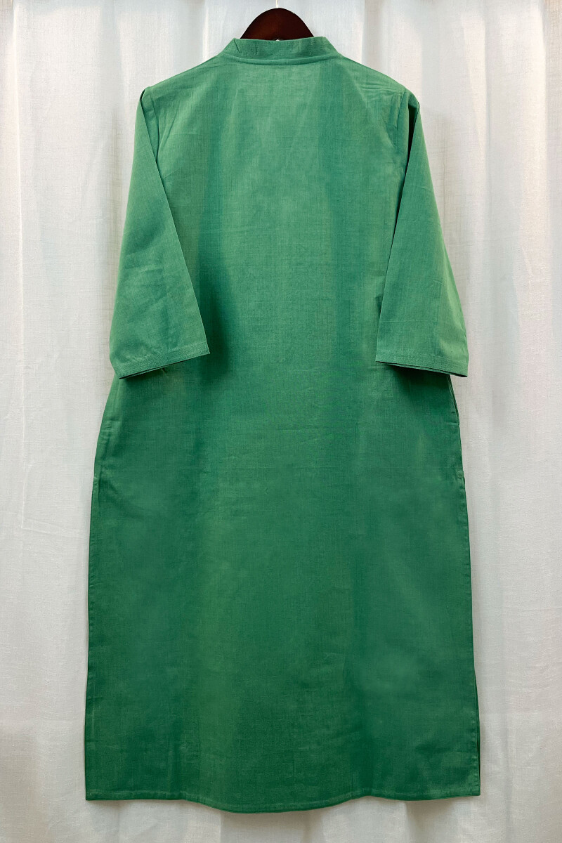 Green Handcrafted Handloom Kurta