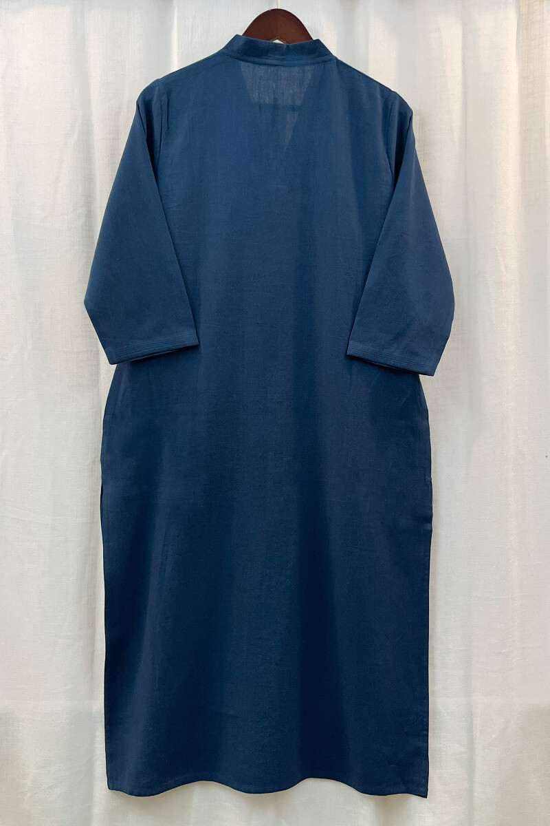 Blue Handcrafted Handloom Kurta