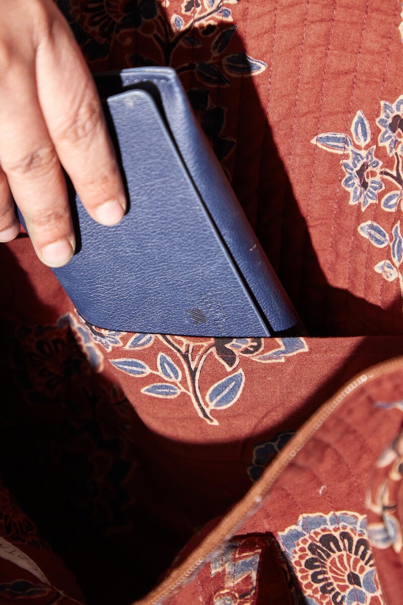 Ajrak Hand Block-Printed Cotton Duffel Bag