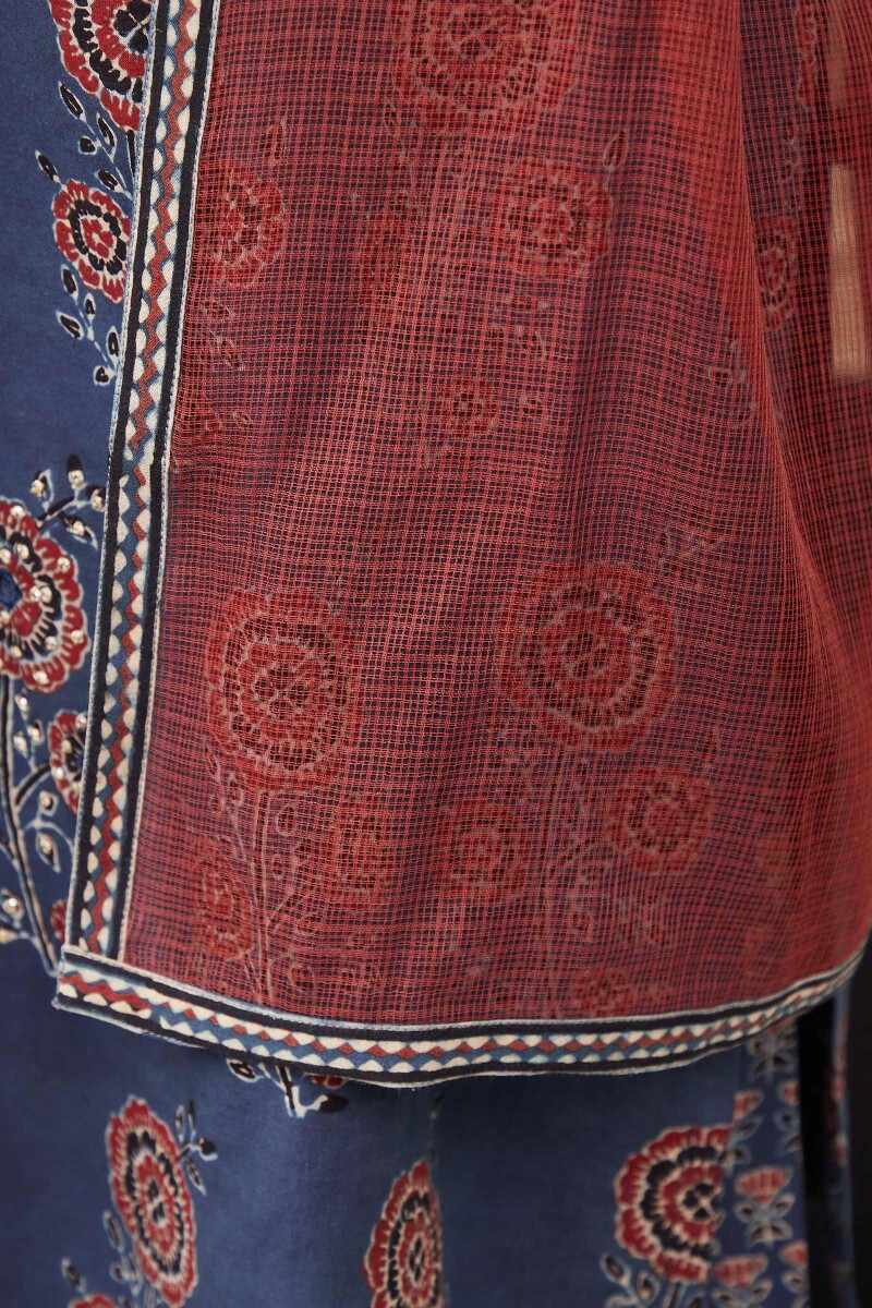 Red Handcrafted Kota Dupatta