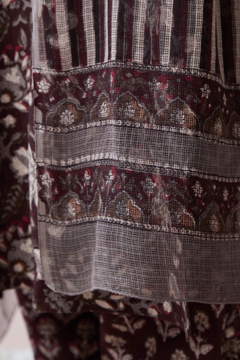 Bagru Hand Block-Printed Kota Dupatta