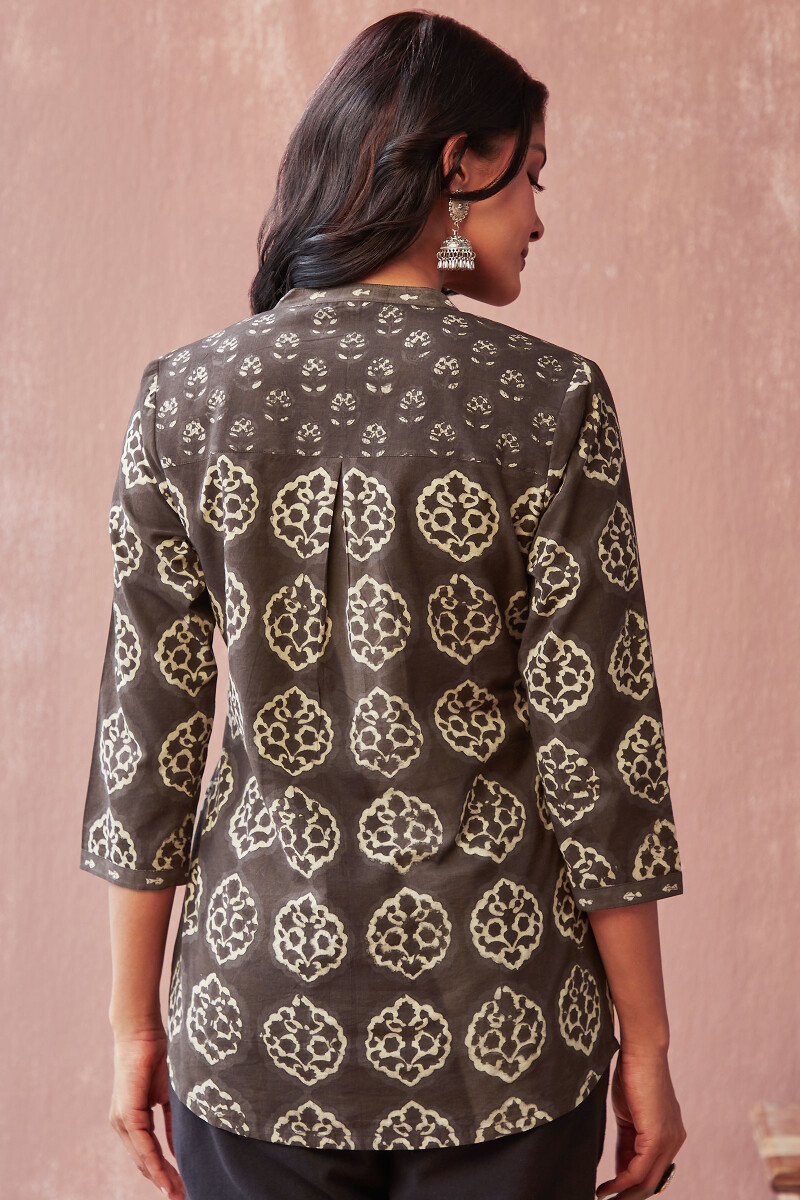 Akola Hand Block-Printed Cotton Top
