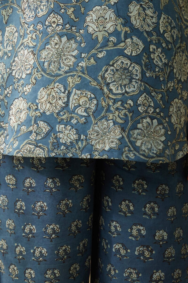 Akola Hand Block-Printed Cotton Loungewear Set