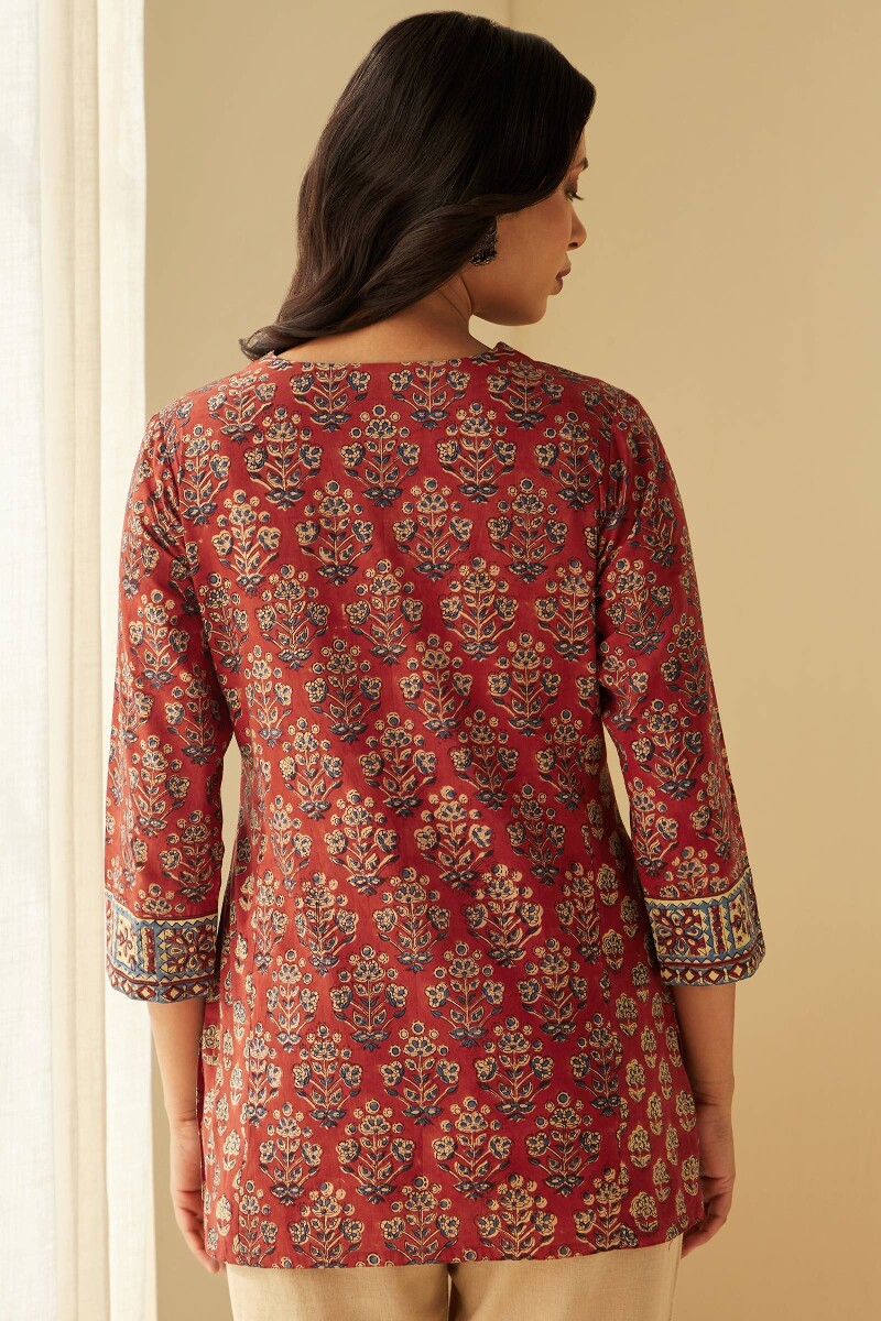 Bagru Hand Block-Printed Cotton Top