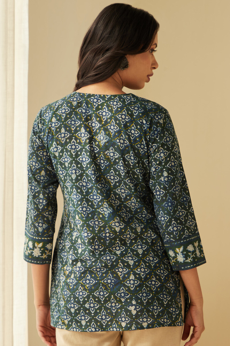 Bagru Hand Block-Printed Cotton Top