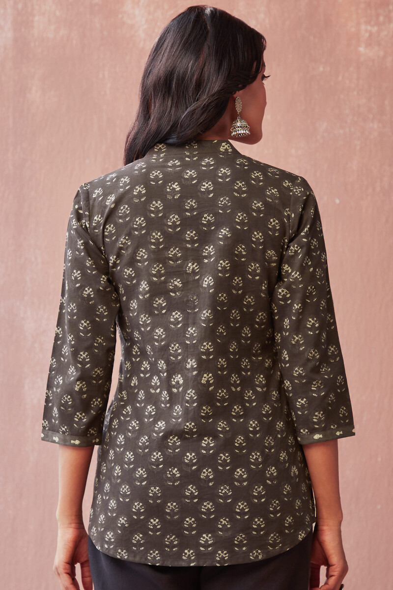 Akola Hand Block-Printed Cotton Top
