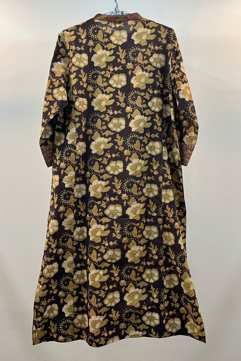 FG Specials: 1 of 1- Brown Hand Block-Printed Cotton Kurta