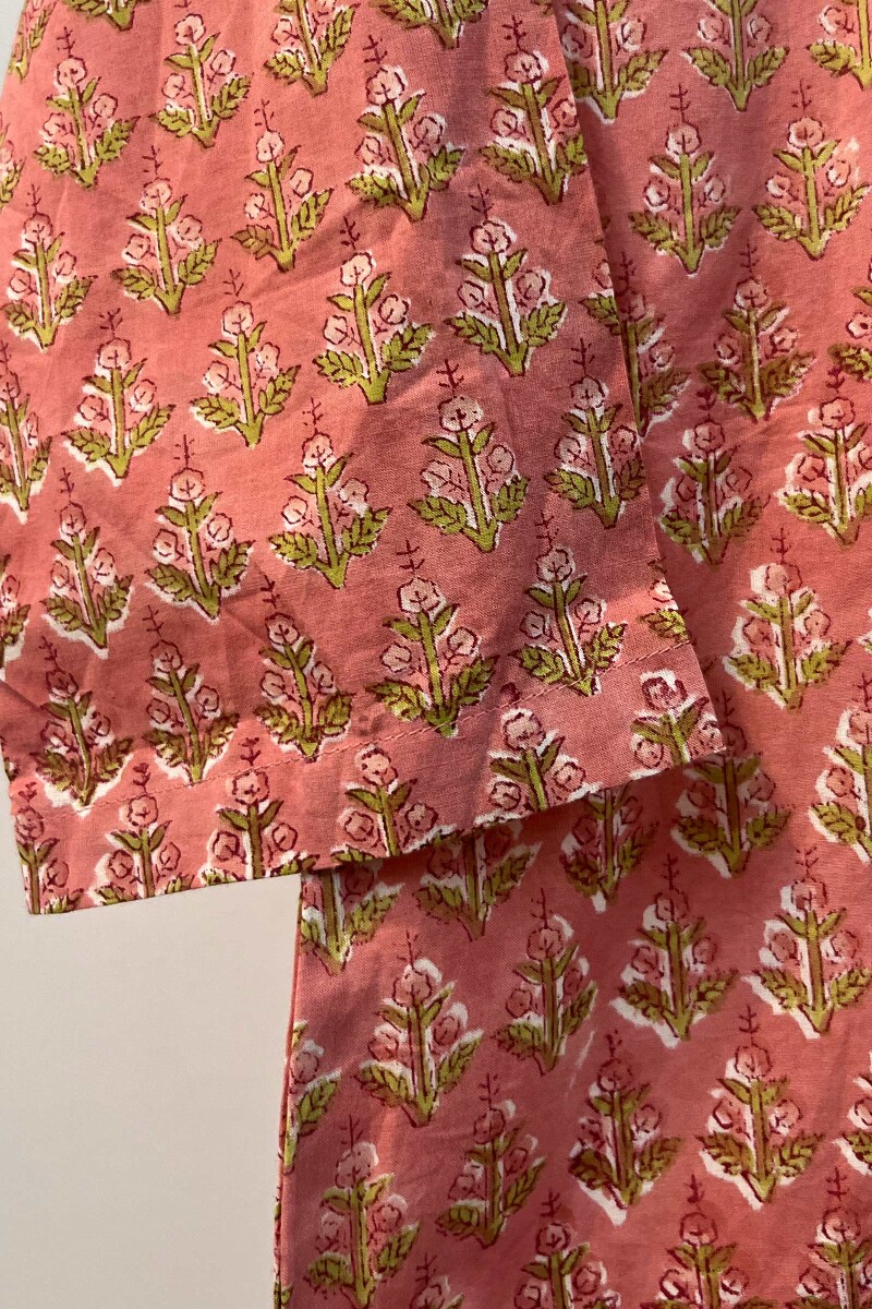 FG Specials: 1 of 1- Pink Hand Block-Printed Cotton Top