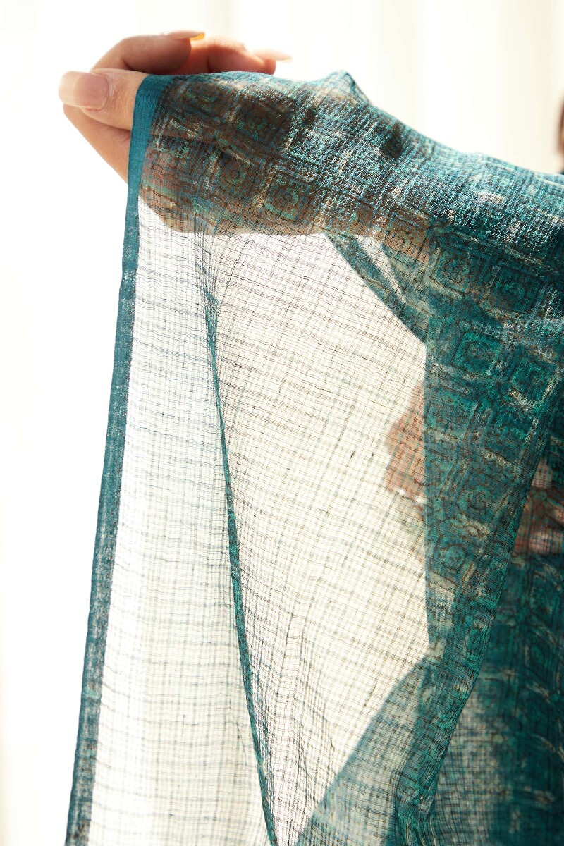 Akola Hand Block-Printed Kota Dupatta