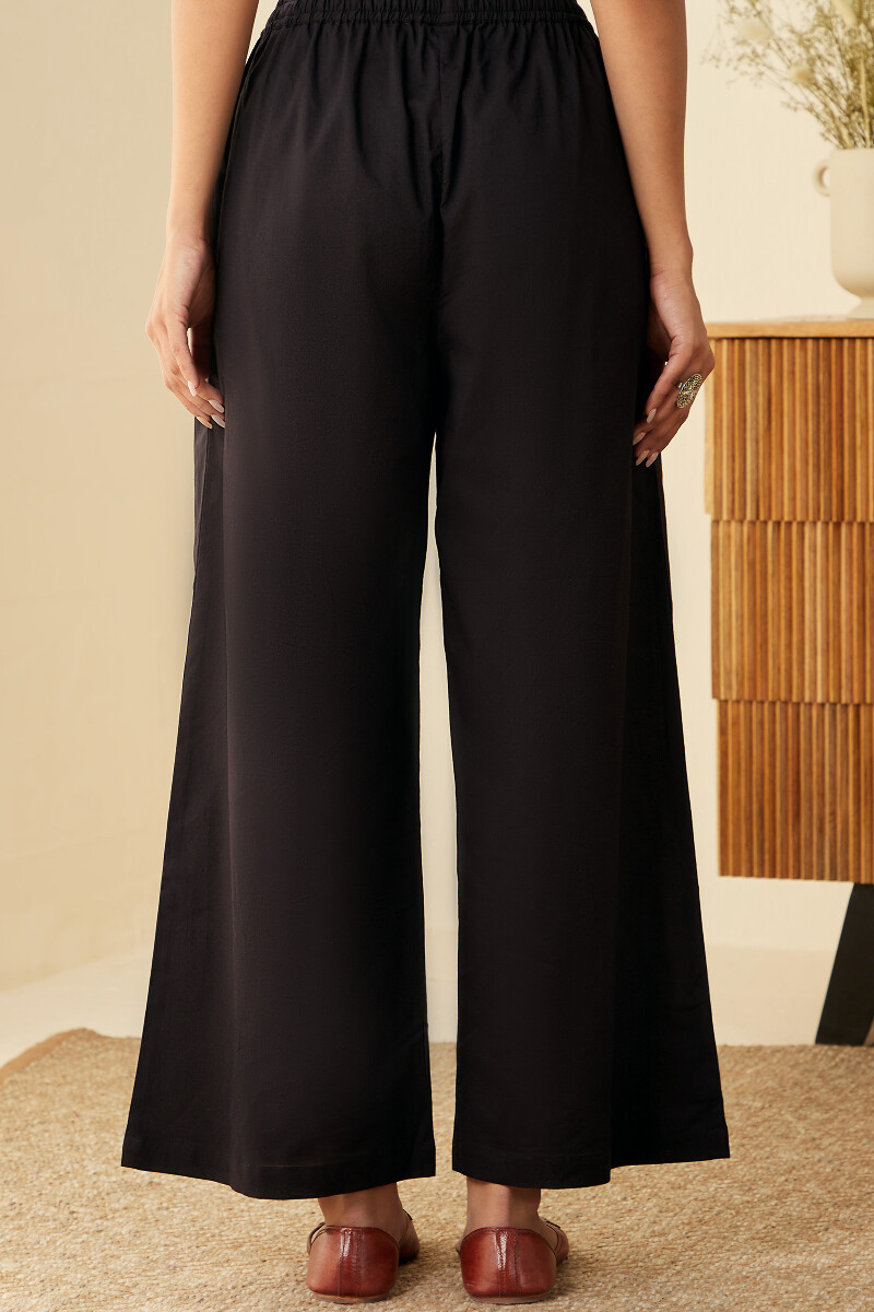 Black Handcrafted Cotton Farsi