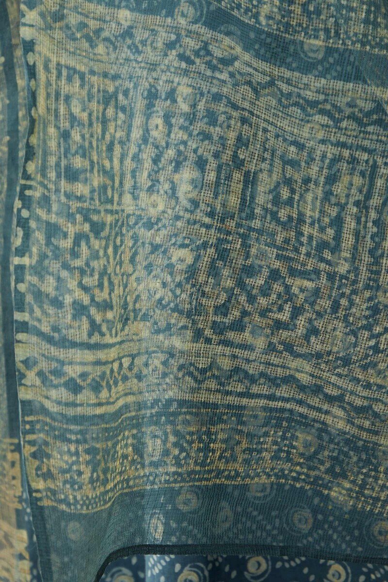 Akola Hand Block-Printed Kota Dupatta