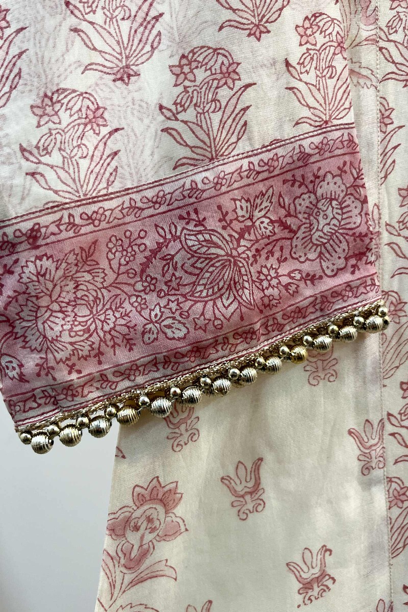 FG Specials: 1 Of 1- Cream Handcrafted Chanderi Kurta