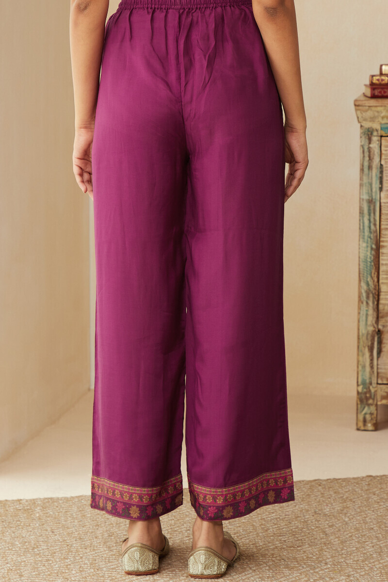 Purple Handcrafted Viscose Farsi
