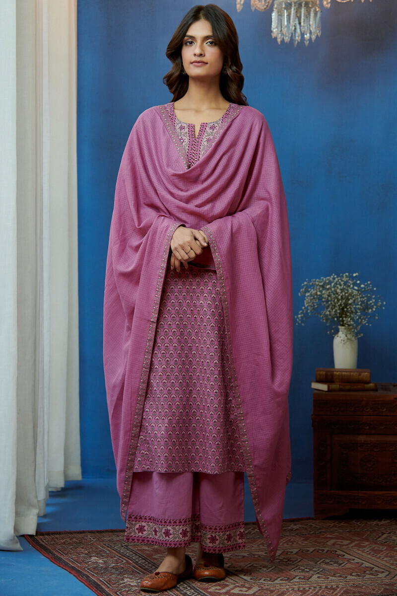 Pink Handcrafted Cotton Farsi