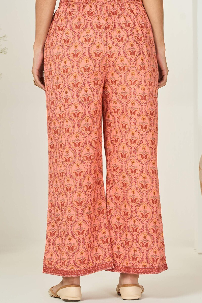 Pink Hand Printed Cotton Farsi