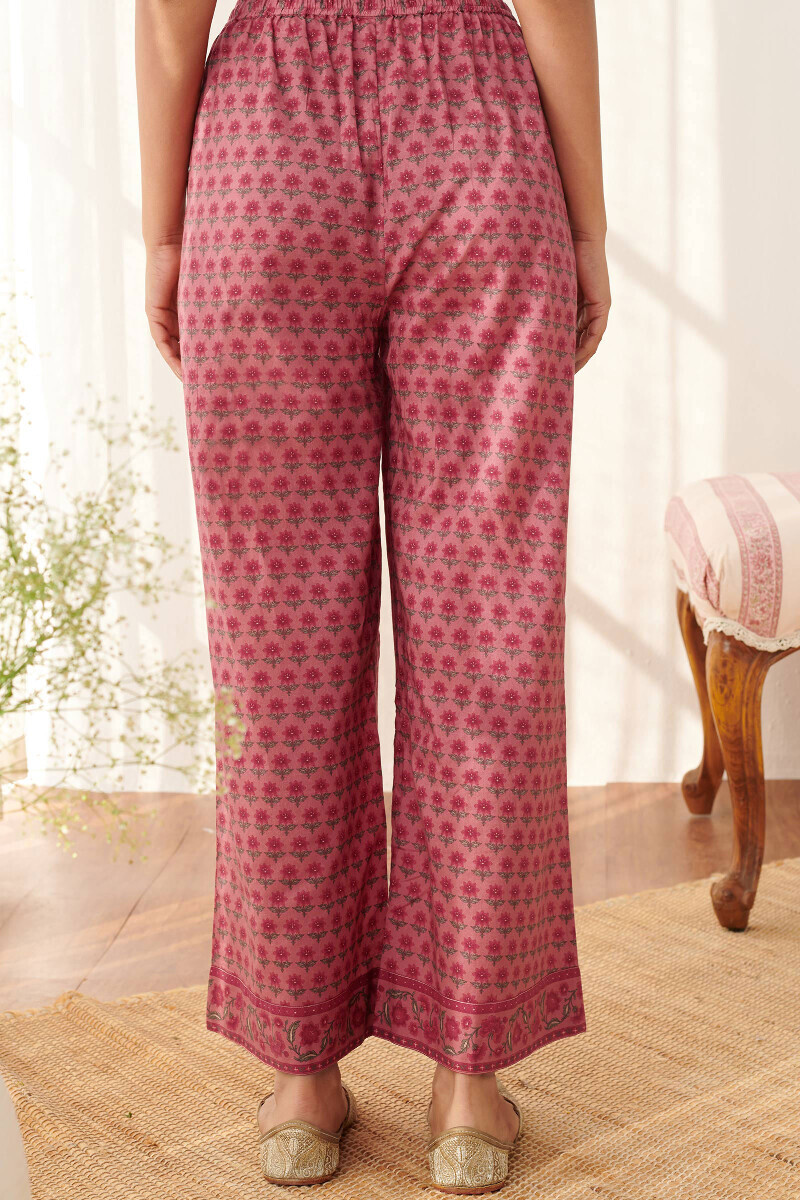 Pink Printed Cotton Farsi
