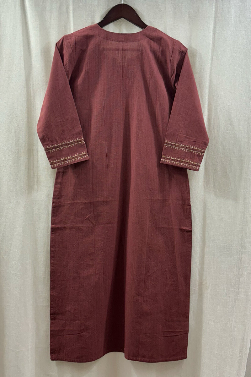 Handcrafted Cotton Straight Kurta