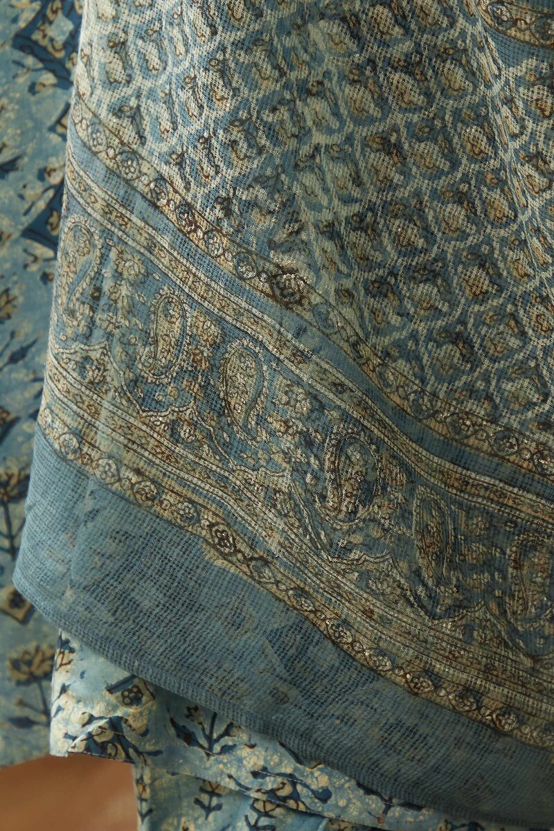 Akola Hand Block-Printed Kota Dupatta