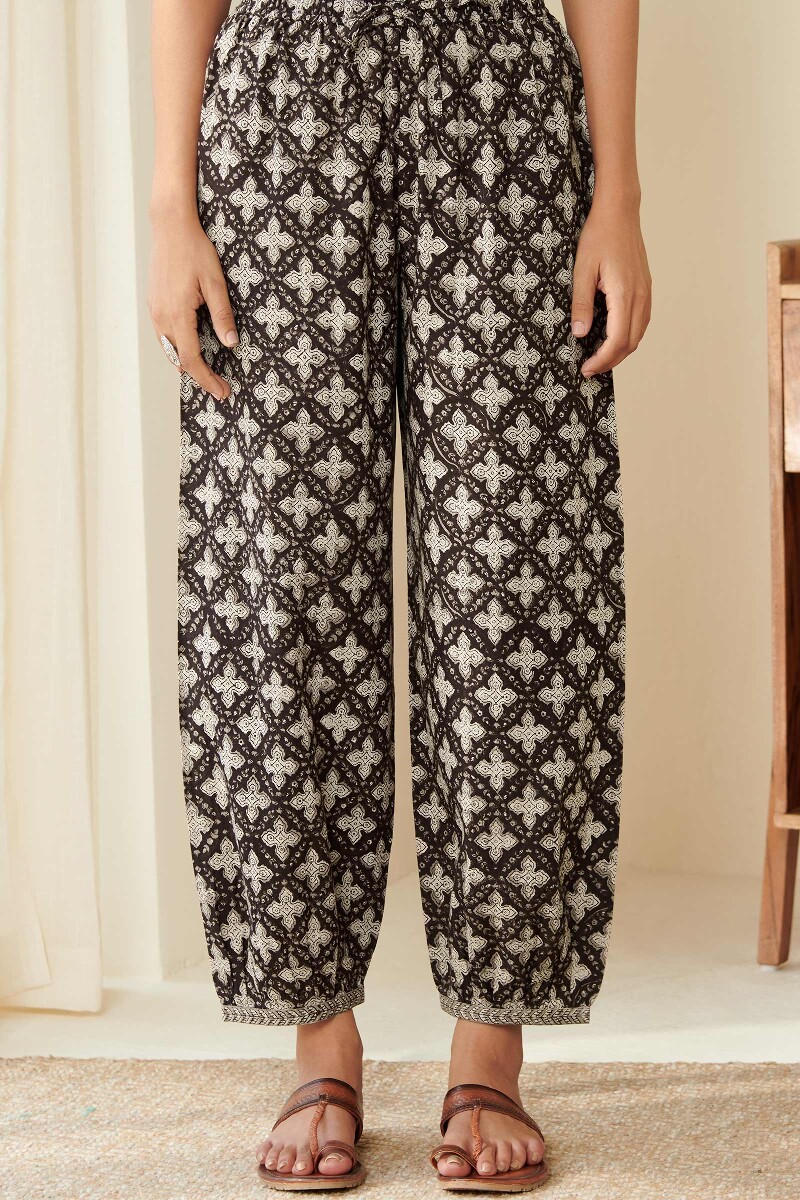 Bagru Hand Block Printed Cotton Izhaar Pants