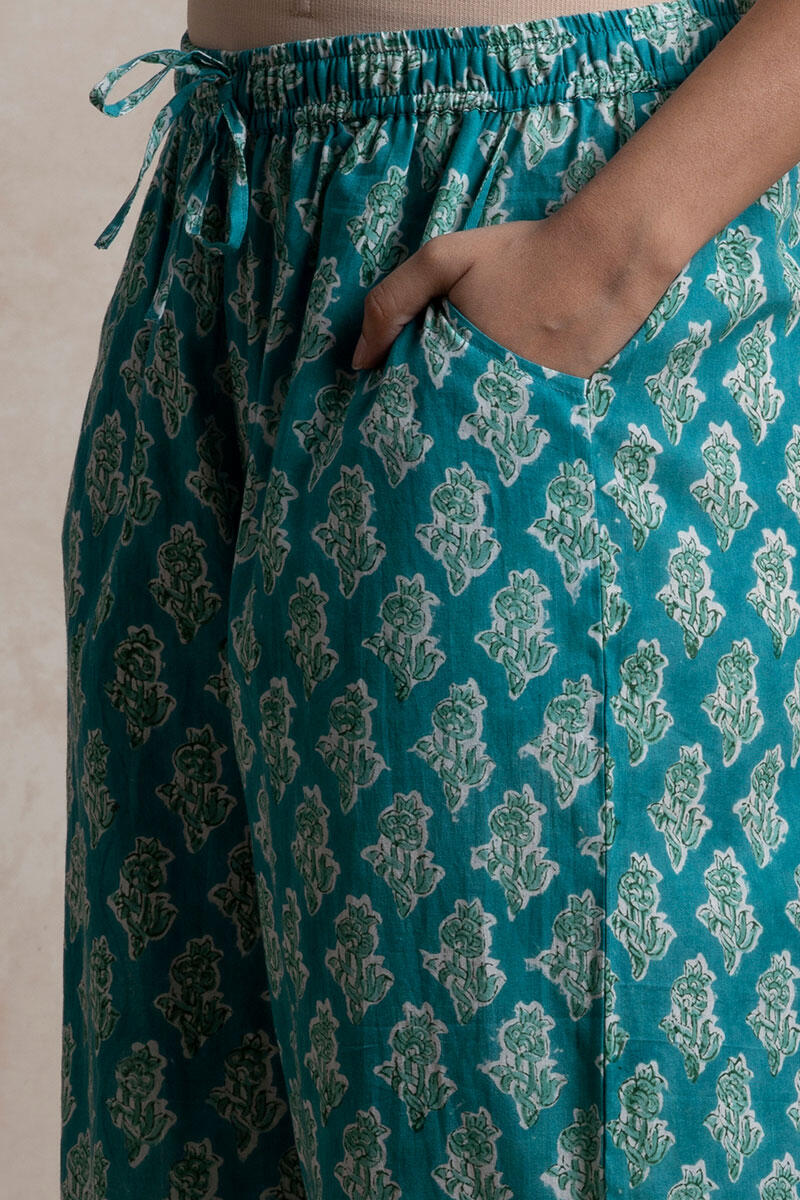 Sanganeri Block Printed Cotton Farsi Pants