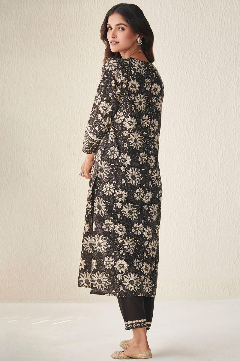 Bagru Block Printed A-Line Cotton Kurta