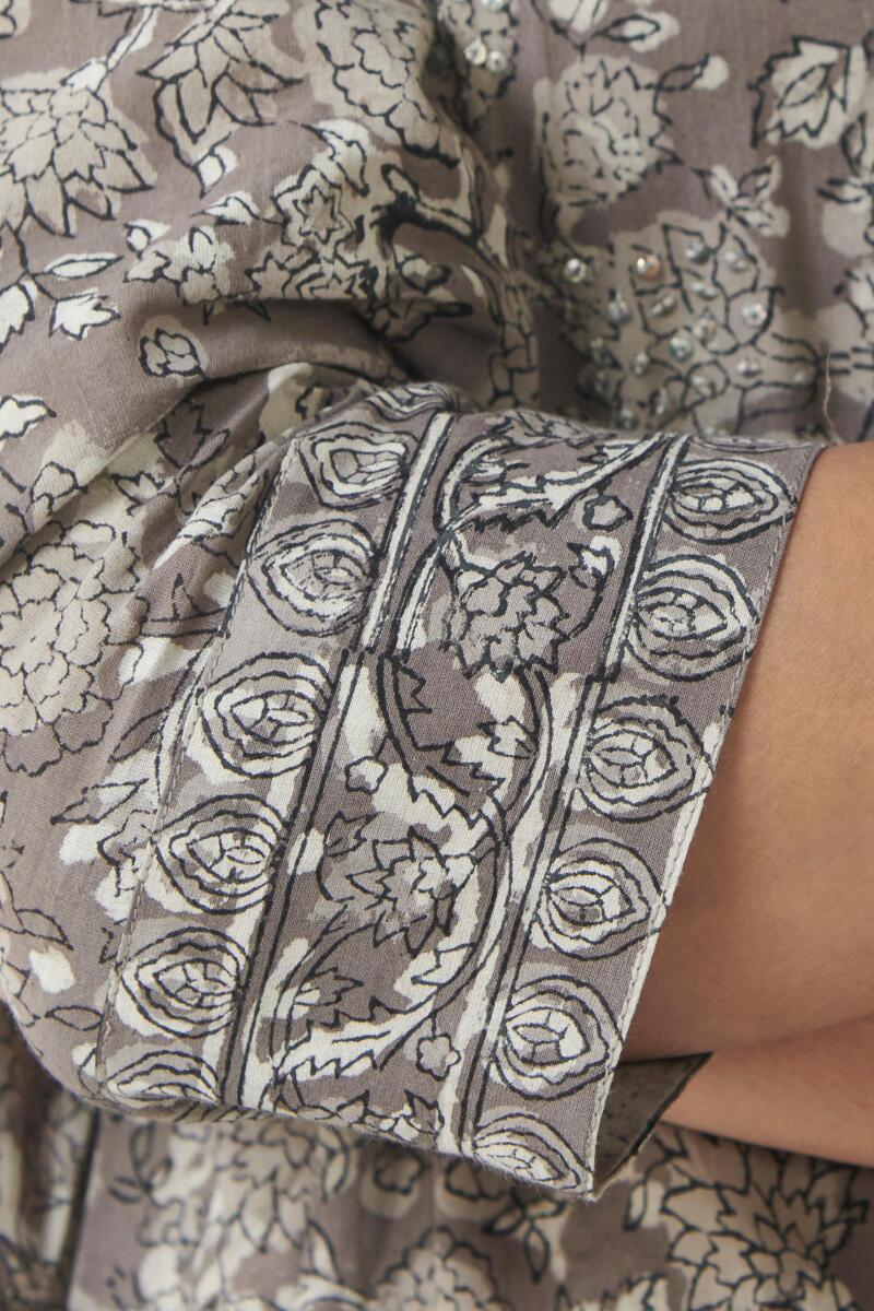 Bagru Hand Block Printed A-line Cotton Kurta