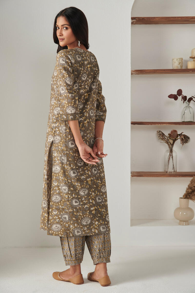 Bagru Block Printed Straight Cotton Kurta