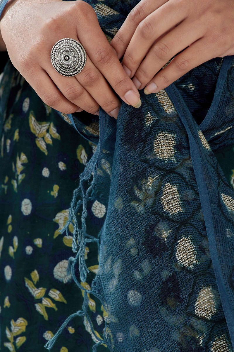 Bagru Hand Block Printed Kota Dupatta