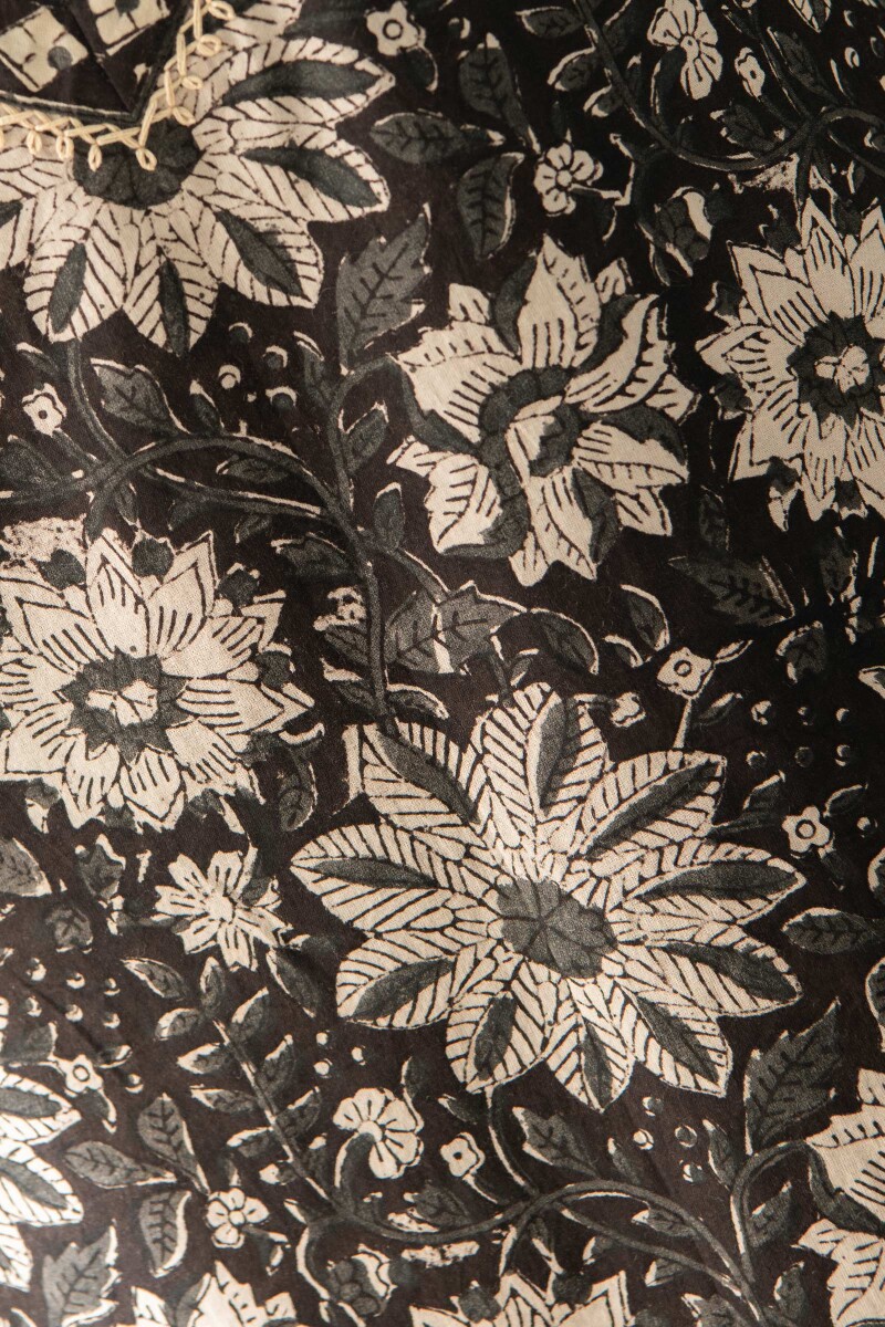 Bagru Hand Block Printed Straight Cotton Kurta