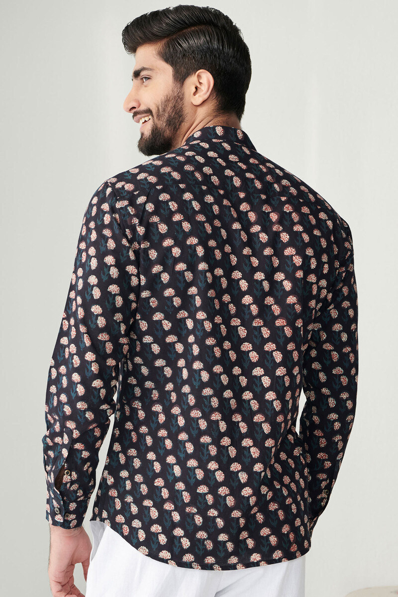 Bagru Hand Block Printed Cotton Shirt