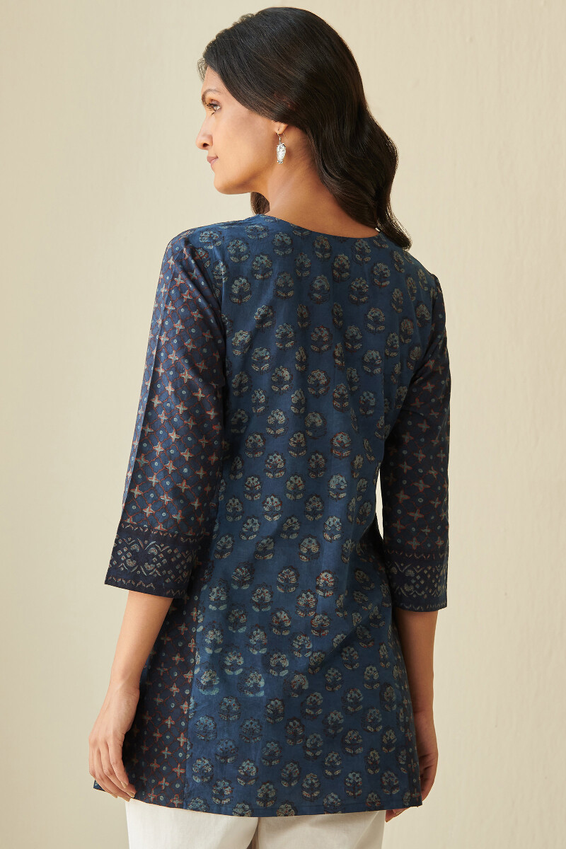 Akola Hand Block-Printed Cotton Top