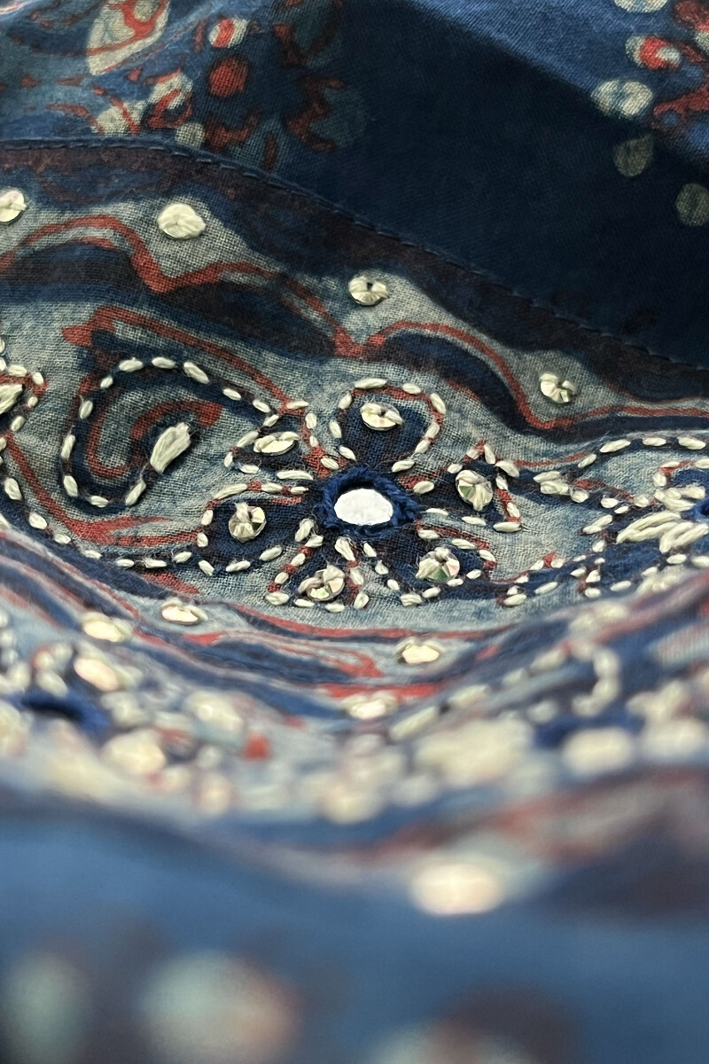 Akola Hand Block-Printed Straight Cotton Kurta