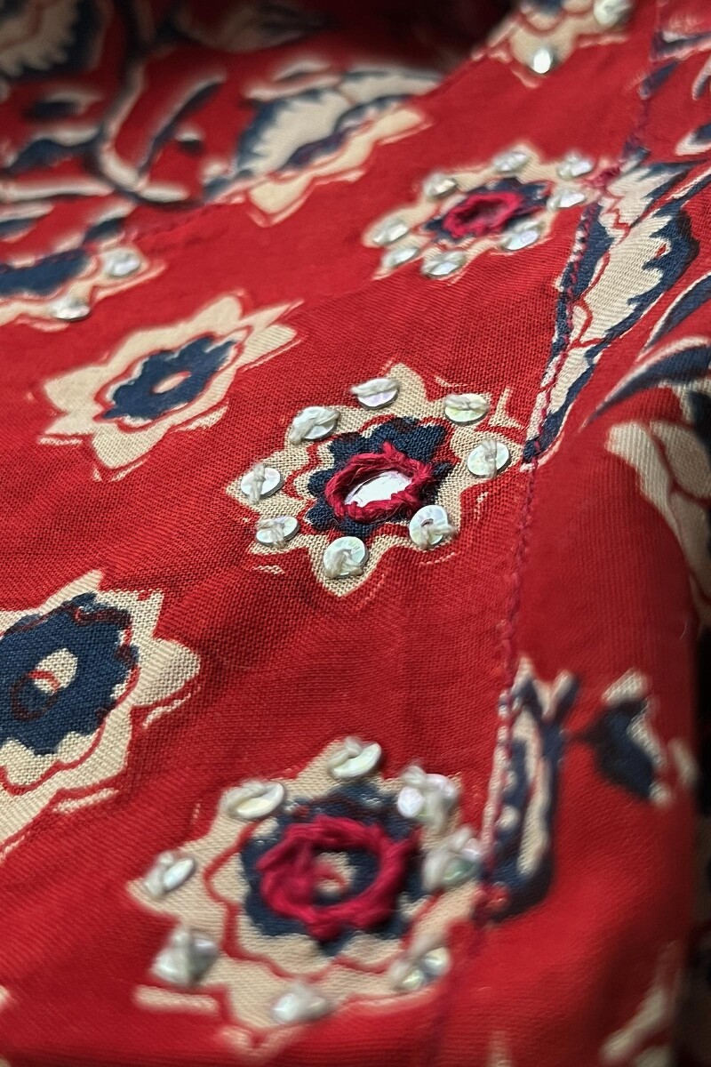 Bagru Hand Block-Printed Viscose Top