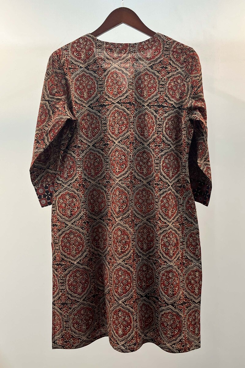 FG Specials: 1 of 1- Black Hand Block-Printed Cotton Kurta