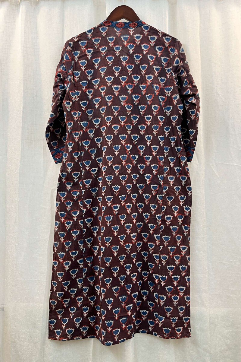 FG Specials: 1 Of 1- Bagru Hand Block-Printed Straight Cotton Kurta