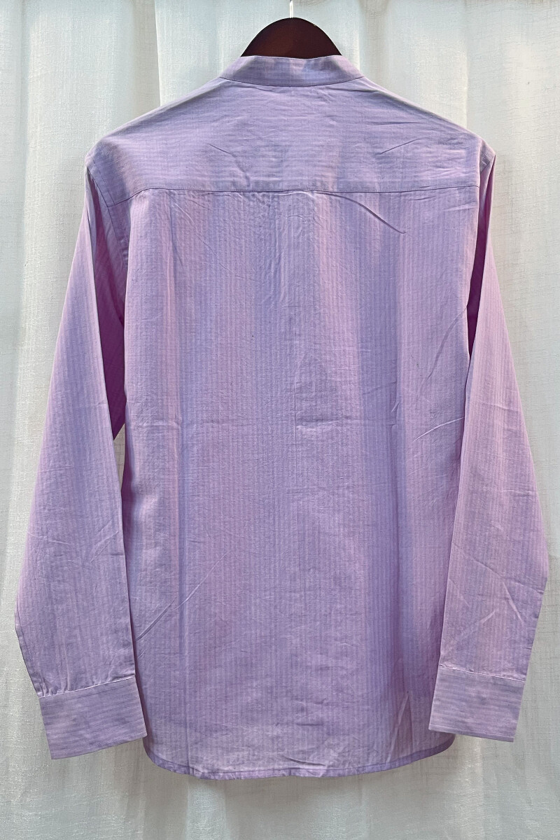 FG Specials: 1 Of 1- Men's Purple Handcrafted Cotton Shirt