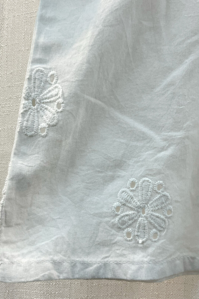 FG Specials: 1 of 1- White Handcrafted Cotton Top