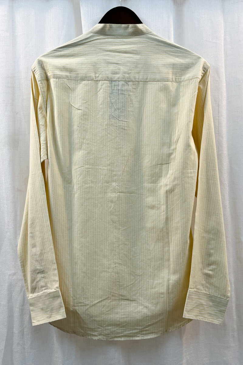 FG Specials: 1 Of 1- Men's Yellow Handcrafted Handloom Shirt